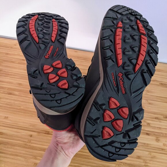 NWT Columbia Newton Ridge Hiking Boots – Waterproof, Coral & Grey, Omni-Grip - Picture 3 of 3